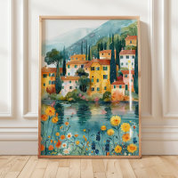 Arte de Vila Itálica às Margens do Lago com Toques