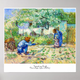 Pôster Arte de Vincent van Gogh das primeiras etapas