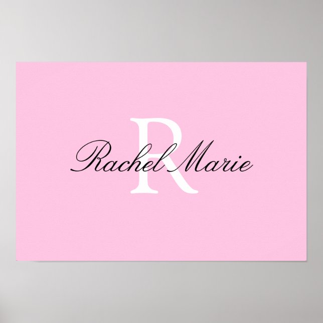 Poster Arte de viveiro de nome personalizado (Frente)