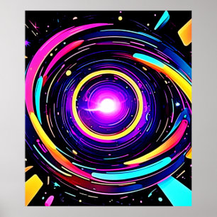 Poster Arte de Vórtice Cromático