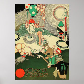 Poster Arte Deco Antiga - Para Todos -