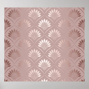 Poster Arte Deco: Dourada Legância de Lattice.