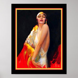 Poster Arte Deco Flapper por Rolf Armstrong