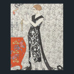 Poster Arte Deco imagem de uma jovem que queima uma carta<br><div class="desc">Esta imagem intrigante de uma jovem a queimar uma carta tem todo o charme e mistério das histórias de Agatha Christie estabelecidas na 1920. A imagem é cortesia da Biblioteca McGill via Unsplash.</div>