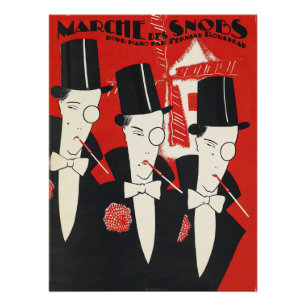 Pôster Arte Deco snobs Ilustração