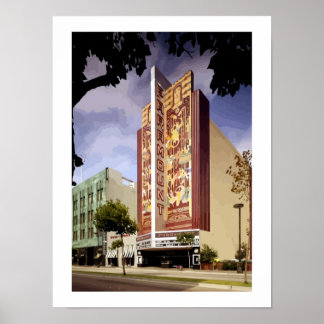 Poster Arte Deco Teatro Paramount Oakland