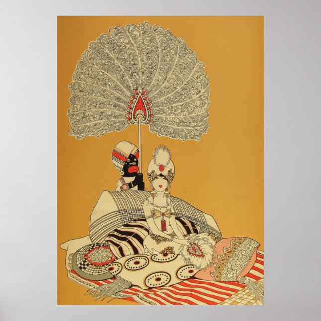 Poster Arte Deco Vintage - Para Todos - Harém (Frente)