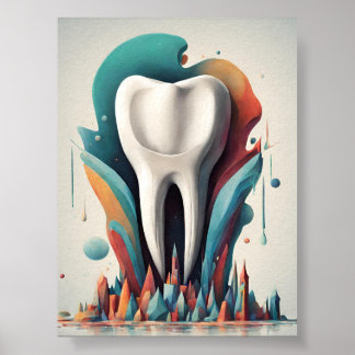 Poster Arte dentária cromática polida