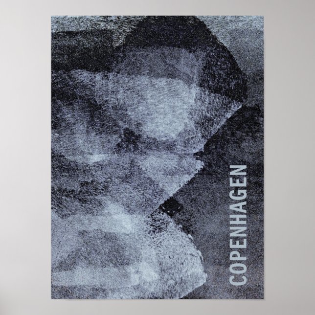 Pôster Arte design de Copenhaga legal e única (Frente)
