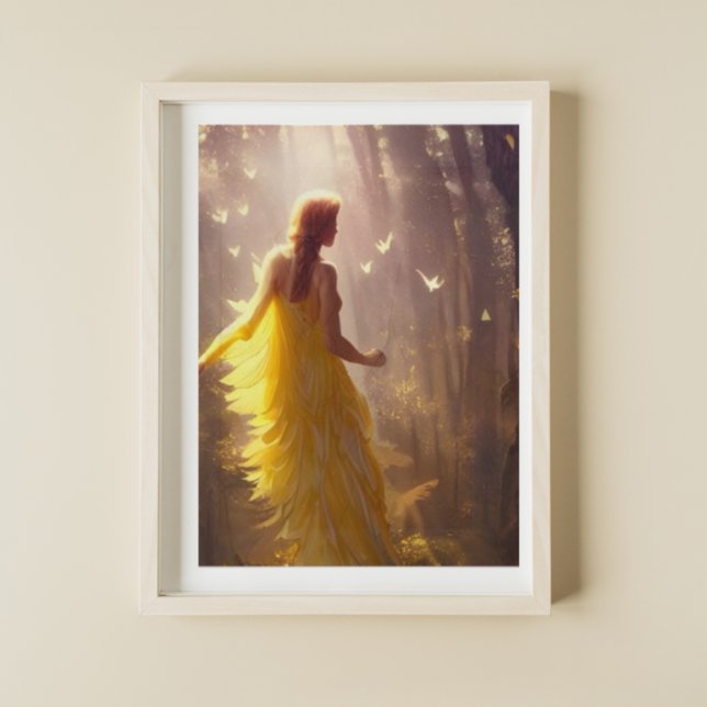 Poster Arte Digital Amigos da Floresta Mágica (Criador carregado)