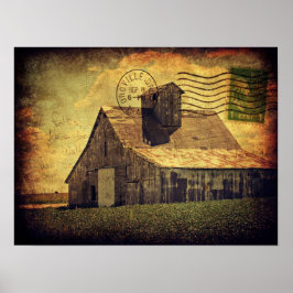 Poster Arte Digital Big White Barn