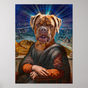 Pôster ARTE Digital - BULLDOG MONA LISA
