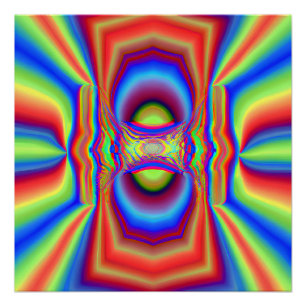 Pôster Arte Digital de Interseção Dimensional
