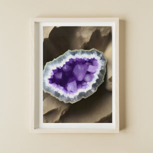 Poster Arte Digital do Crystal Geode