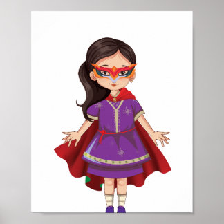 Poster Arte Digital Puro Heroine Girl