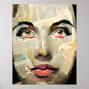 Poster Arte Digital Única e Artística   Senhora Bonita Ab
