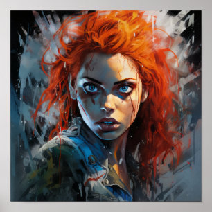 Poster Arte Dinâmica e Vibrante de Histórias em Quadrinho