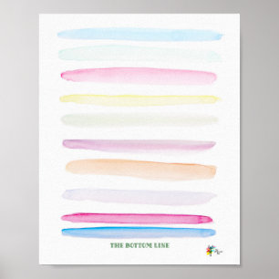 Poster Arte Divertida de Finanças para Escritório A Linha