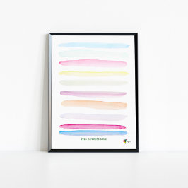 Poster Arte Divertida de Finanças para Escritório A Linha