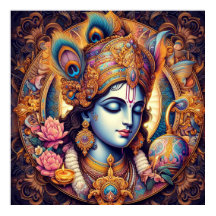 Arte Divina Azul Krishna