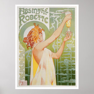 Poster Arte do anúncio da bebida do vintage de Robette d