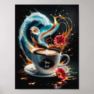 Poster Arte do café