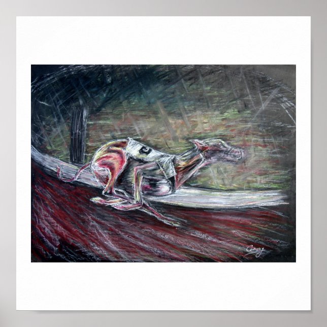 Poster arte do cão-de-galgos (Frente)