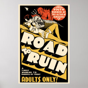 Pôster Arte do cartaz cinematográfico do vintage -