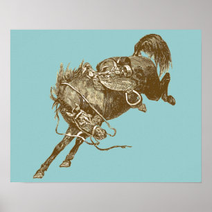 Pôster Arte do cavalo do vintage
