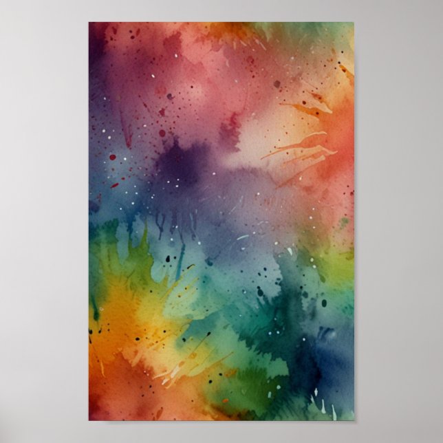 Poster Arte do Charme em Aquarela (Frente)