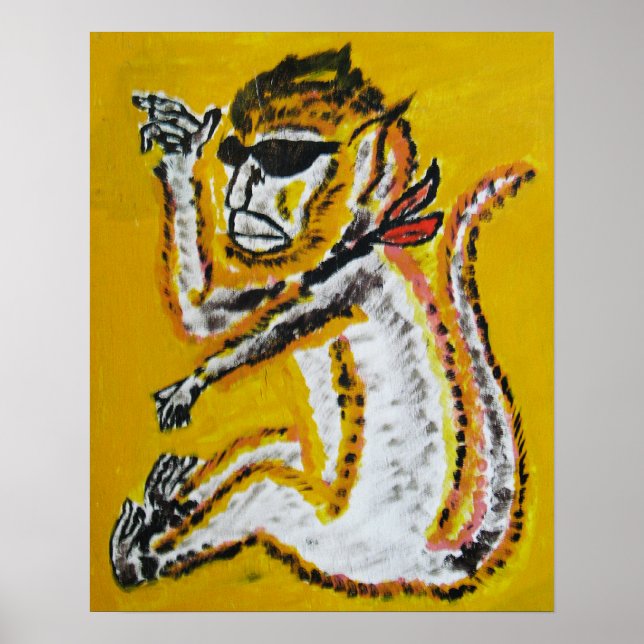 Pôster Arte do Circo dos Macacos (Frente)