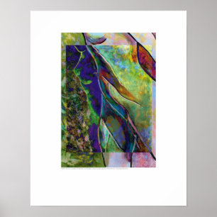 Poster Arte do cobrir - mulher de néon - Montreuil