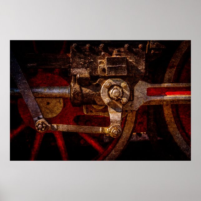 Poster Arte do comboio a vapor (Frente)