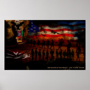 Poster Arte do conflito - projetada por Luis Jurado,