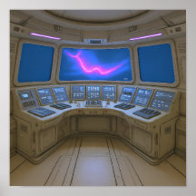 Arte do Console de Conexão do Piloto de Cockpit Re