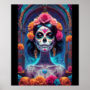 Poster Arte do Crânio do Açúcar - Abrace a legância