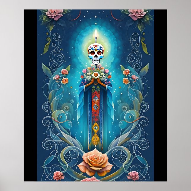 Poster Arte do Crânio do Açúcar - Libere o Espírito do Mé (Frente)