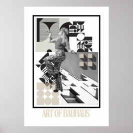Poster Arte do Design Moderno Minimalista Bauhaus