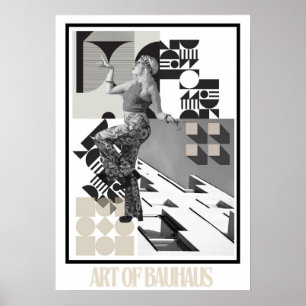 Poster Arte do Design Moderno Minimalista Bauhaus