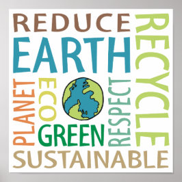 Poster Arte do Dia da Terra