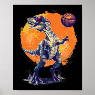 Poster Arte do Dinossauro T-rex Desenho Amante de Esboço