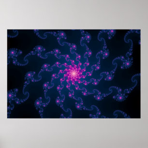 Poster Arte do Fractal da flor da vida