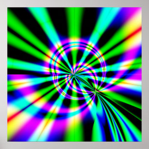 Pôster Arte do Fractal da roda de Ferris