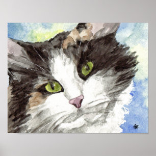 Pôster Arte do gato de chita