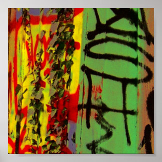 Poster arte do grafite real