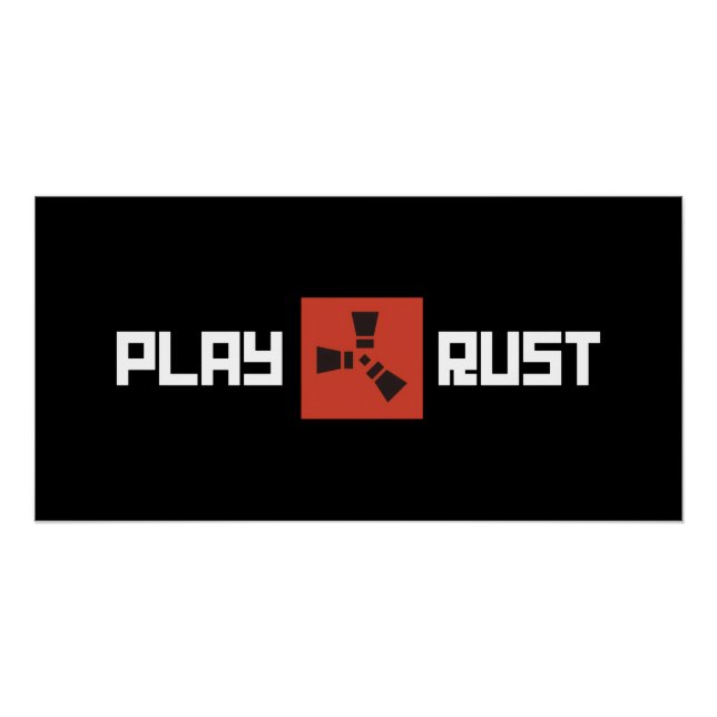 Pôster Arte do Logotipo do Rust (Frente)