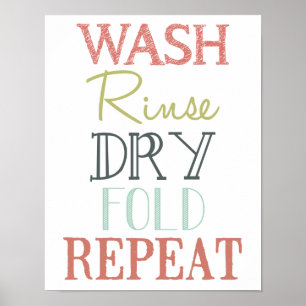 Pôster Arte do metro da lavandaria