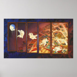 Poster Arte do Natal do miúdo - o urso do Natal