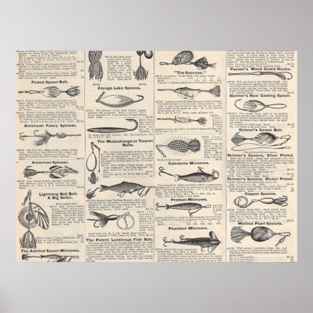 Pôster Arte do pescador e propaganda (Frente)