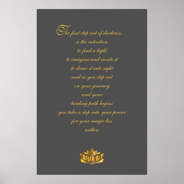 Poster Arte do Poema de Recuperação (Frente)